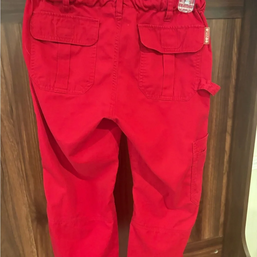 Koi Red Women's scrub set with Floral Accent - Picture 6 of 8